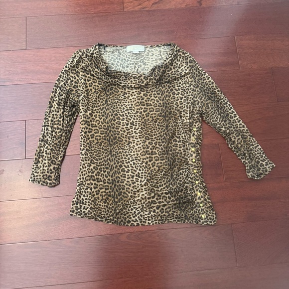 MICHAEL Michael Kors Animal Print Long Sleeve Top - Picture 3 of 5